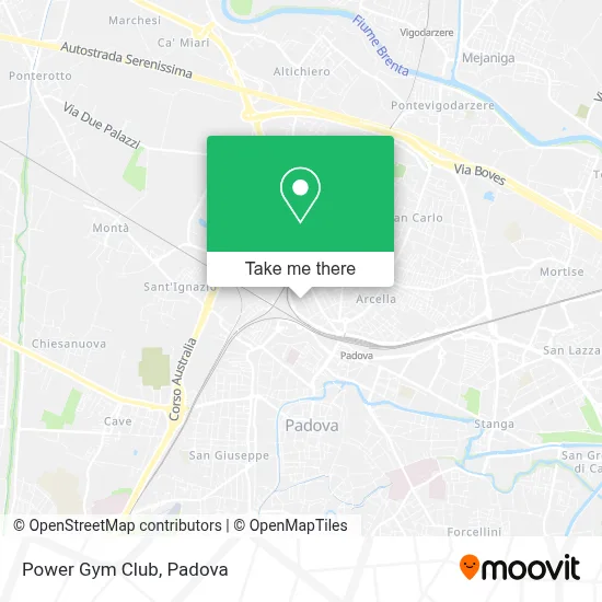 Power Gym Club map