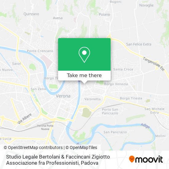 Studio Legale Bertolani & Faccincani Zigiotto Associazione fra Professionisti map