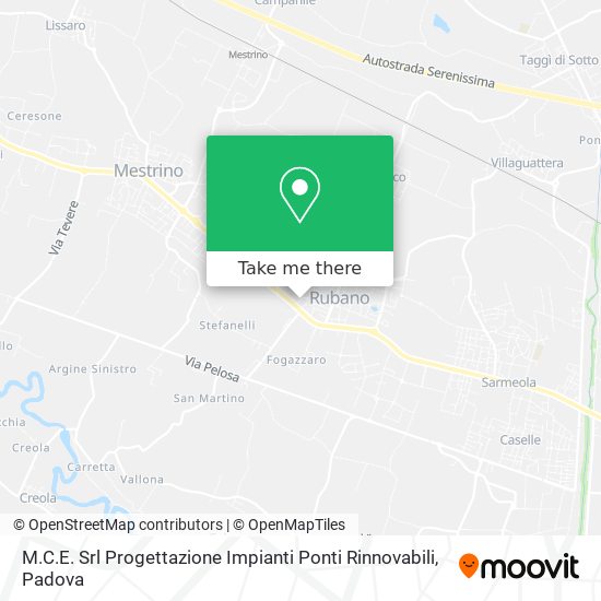 M.C.E. Srl Progettazione Impianti Ponti Rinnovabili map