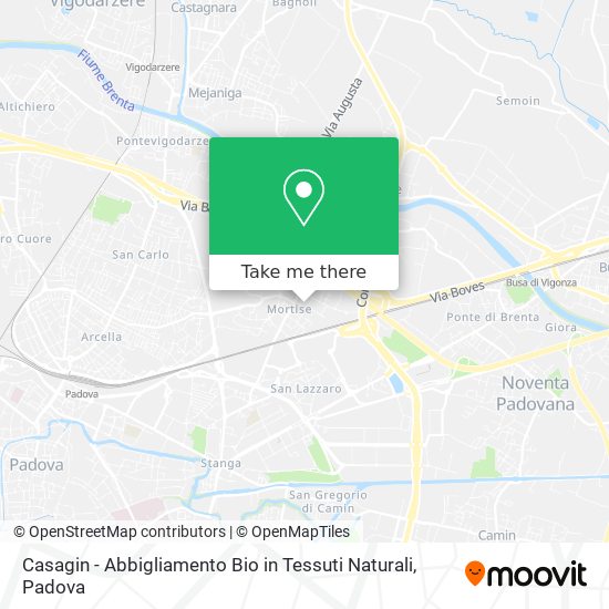 Casagin - Abbigliamento Bio in Tessuti Naturali map