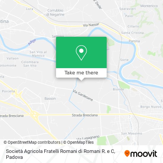 Società Agricola Fratelli Romani di Romani R. e C map