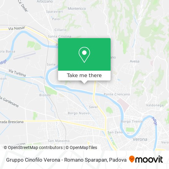Gruppo Cinofilo Verona - Romano Sparapan map