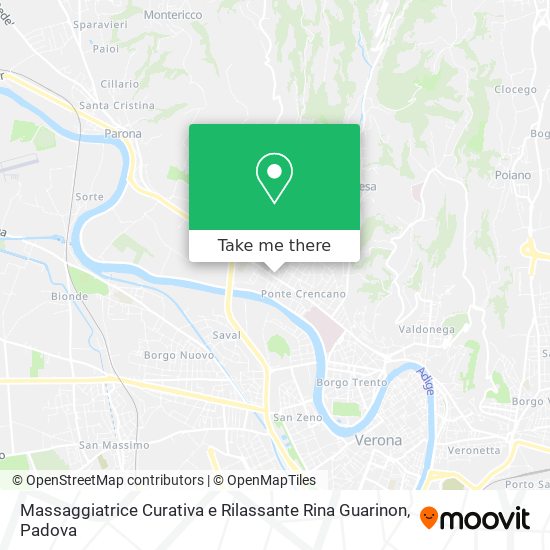 Massaggiatrice Curativa e Rilassante Rina Guarinon map