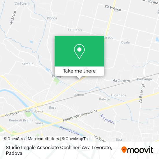 Studio Legale Associato Occhineri Avv. Levorato map