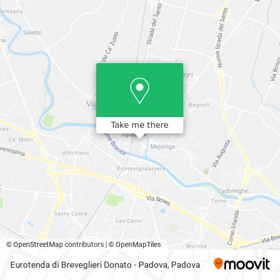 Eurotenda di Breveglieri Donato - Padova map