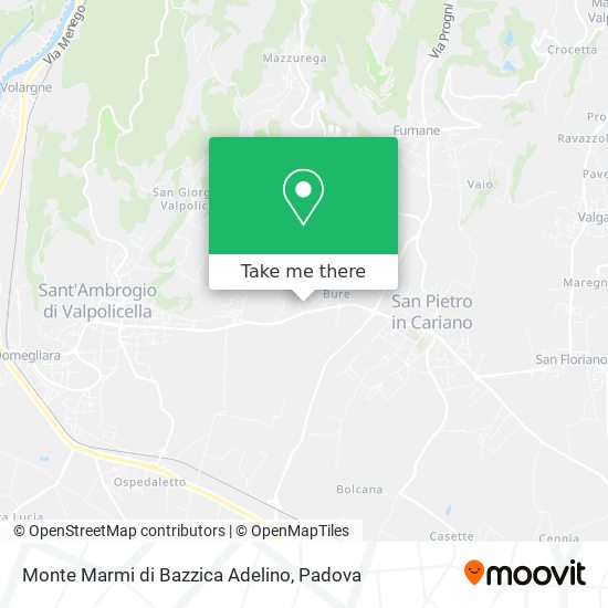 Monte Marmi di Bazzica Adelino map