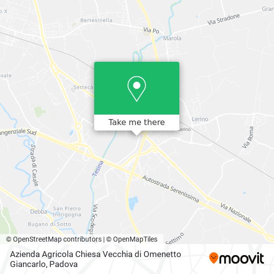 Azienda Agricola Chiesa Vecchia di Omenetto Giancarlo map
