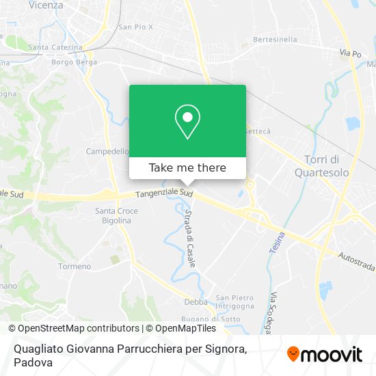 Quagliato Giovanna Parrucchiera per Signora map