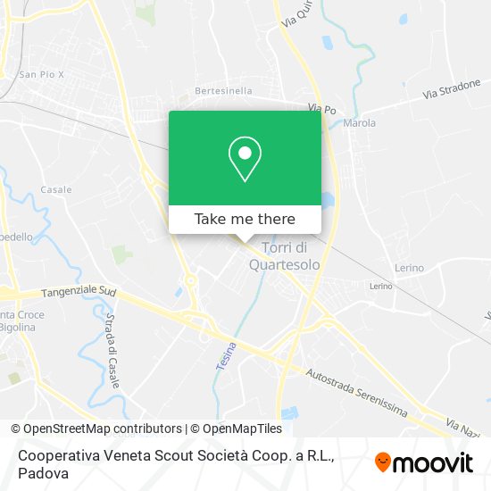Cooperativa Veneta Scout Società Coop. a R.L. map