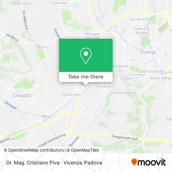 Dr. Mag. Cristiano Piva - Vicenza map