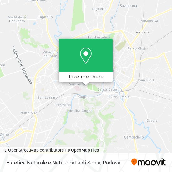 Estetica Naturale e Naturopatia di Sonia map