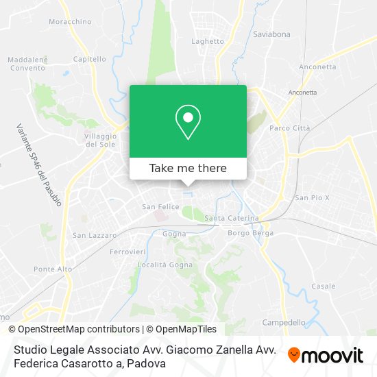 Studio Legale Associato Avv. Giacomo Zanella Avv. Federica Casarotto a map