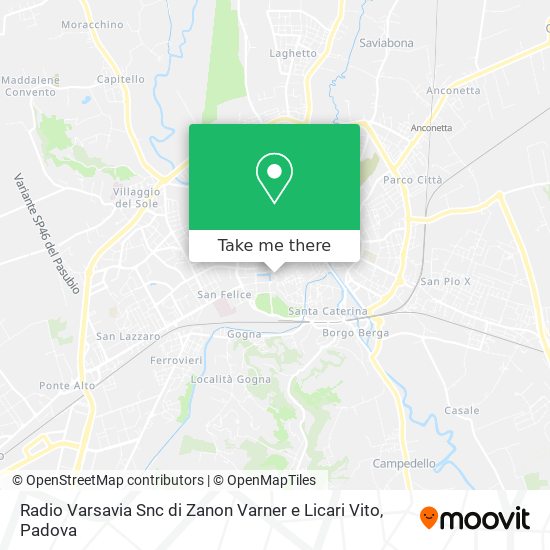 Radio Varsavia Snc di Zanon Varner e Licari Vito map