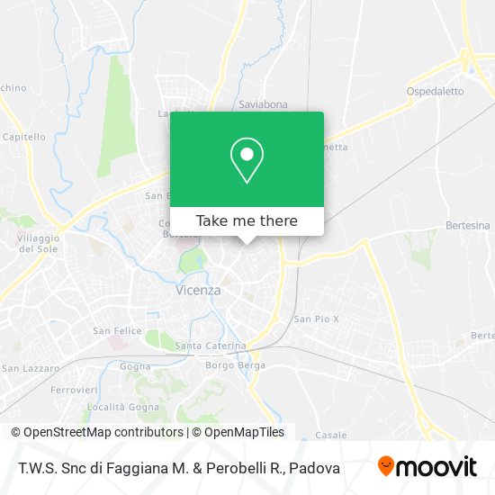 T.W.S. Snc di Faggiana M. & Perobelli R. map