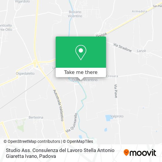 Studio Ass. Consulenza del Lavoro Stella Antonio Giaretta Ivano map