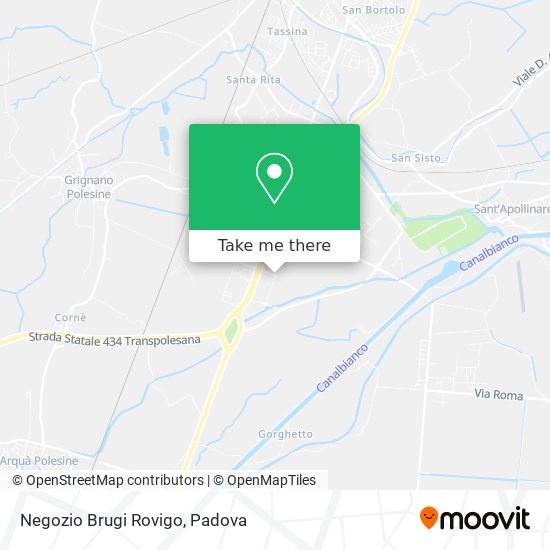 Negozio Brugi Rovigo map