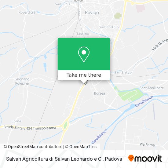 Salvan Agricoltura di Salvan Leonardo e C. map