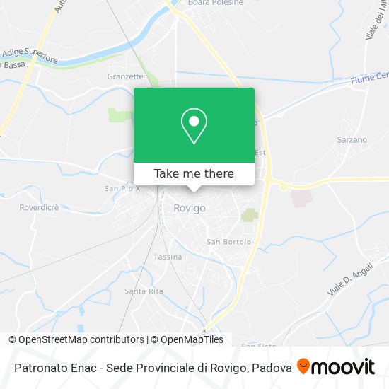 Patronato Enac - Sede Provinciale di Rovigo map