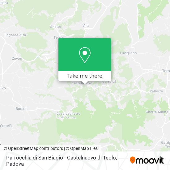 Parrocchia di San Biagio - Castelnuovo di Teolo map
