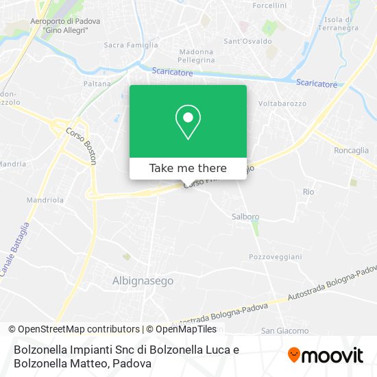 Bolzonella Impianti Snc di Bolzonella Luca e Bolzonella Matteo map