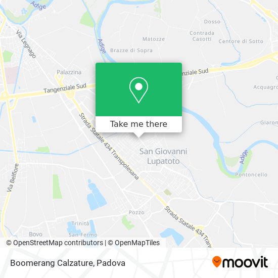 Boomerang Calzature map