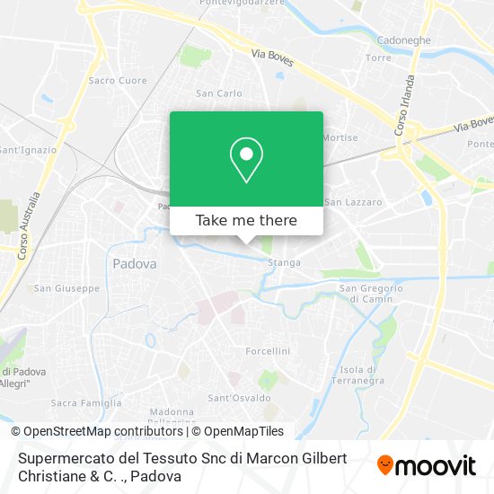 Supermercato del Tessuto Snc di Marcon Gilbert Christiane & C. . map