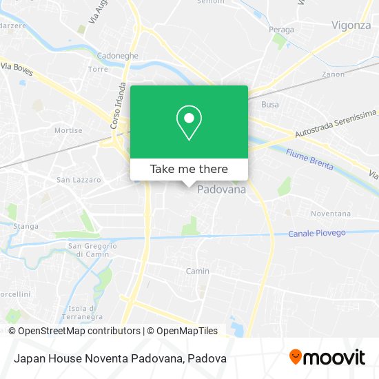 Japan House Noventa Padovana map