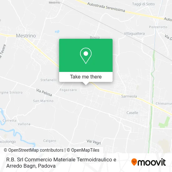 R.B. Srl Trade of Thermo-Hydraulic Material and Bathroom Furnishings map