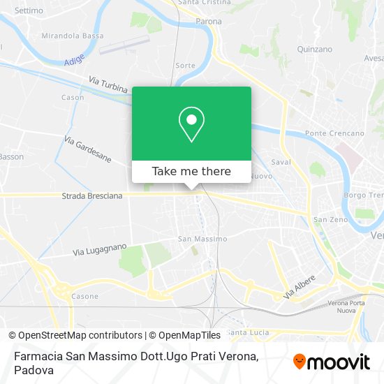 Farmacia San Massimo Dott.Ugo Prati Verona map