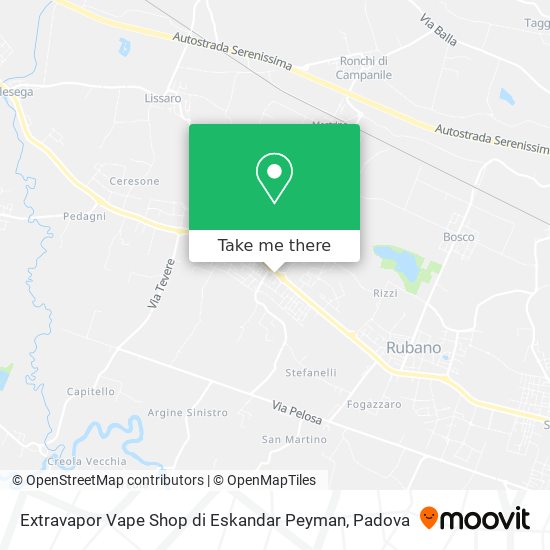 Extravapor Vape Shop di Eskandar Peyman map