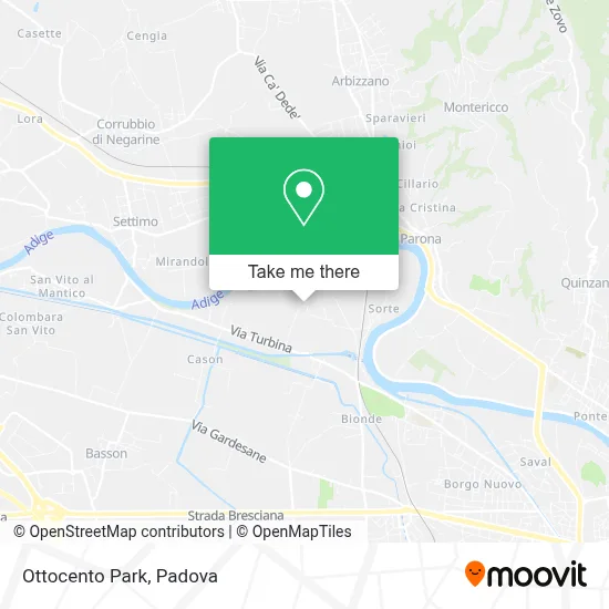 Ottocento Park map