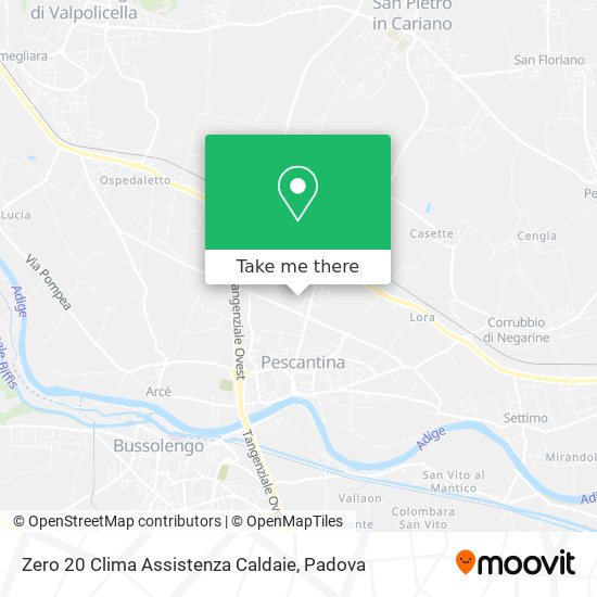 Zero 20 Clima Assistenza Caldaie map