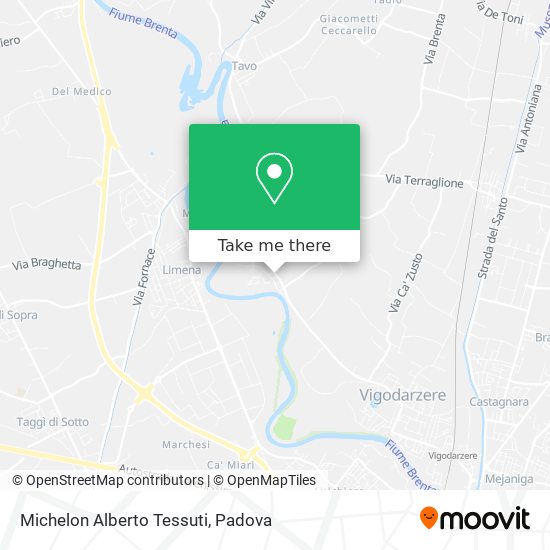 Michelon Alberto Tessuti map