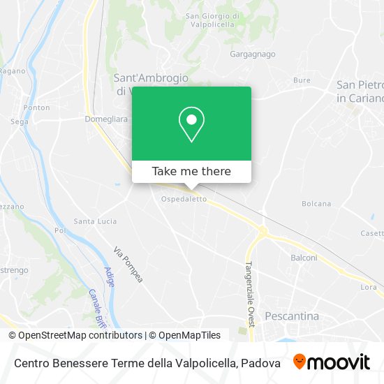 Centro Benessere Terme della Valpolicella map