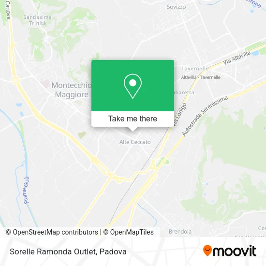 Sorelle Ramonda Outlet map