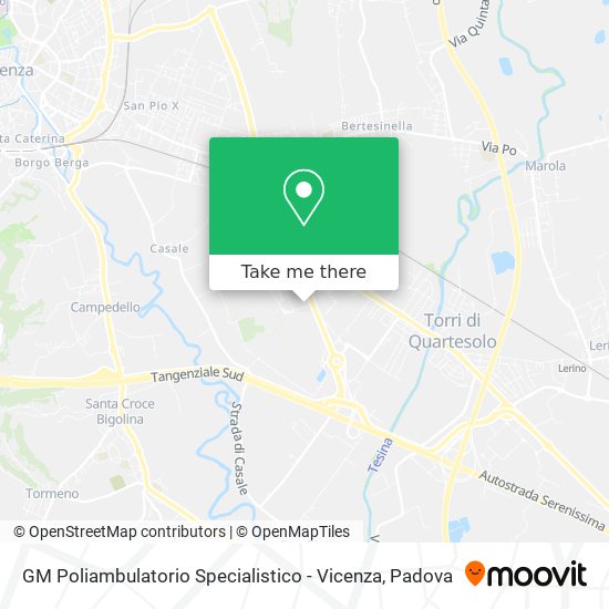 GM Poliambulatorio Specialistico - Vicenza map