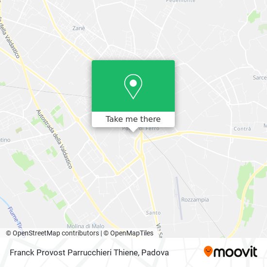 Franck Provost Parrucchieri Thiene map