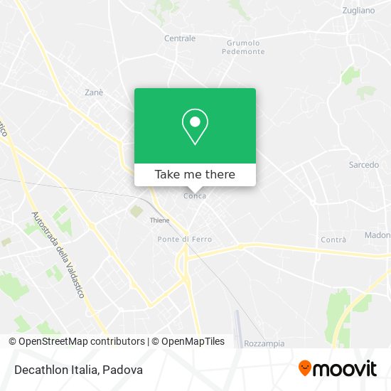 Decathlon Italia map