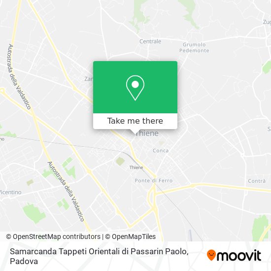 Samarcanda Tappeti Orientali di Passarin Paolo map