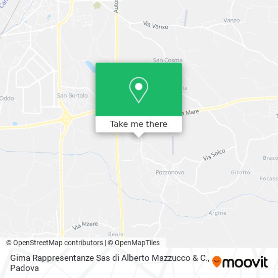 Gima Rappresentanze Sas di Alberto Mazzucco & C. map