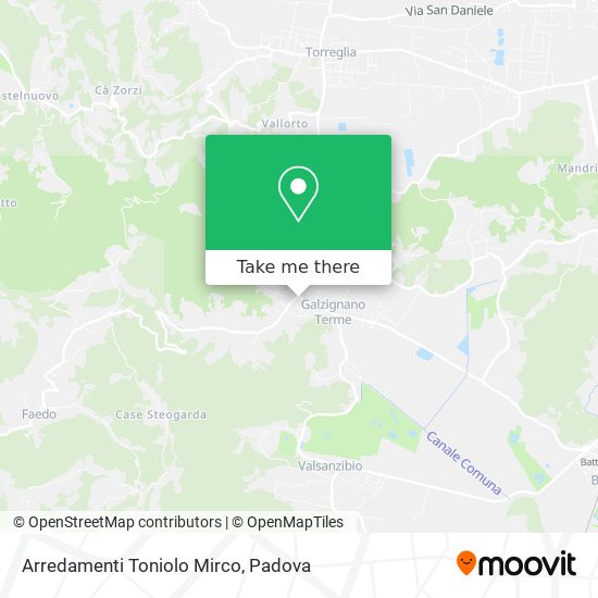 Arredamenti Toniolo Mirco map