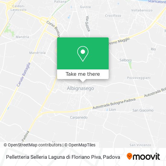 Pelletteria Selleria Laguna di Floriano Piva map