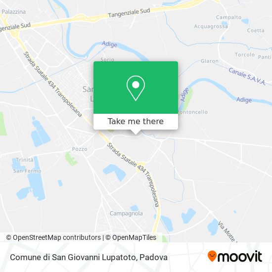 Comune di San Giovanni Lupatoto map