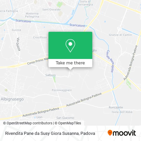 Rivendita Pane da Susy Giora Susanna map