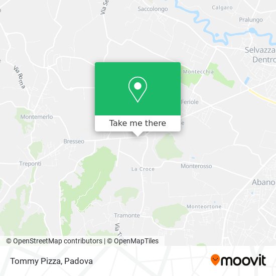 Tommy Pizza map
