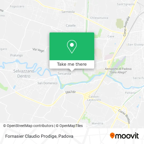 Fornasier Claudio Prodige map