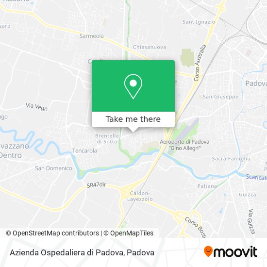 Azienda Ospedaliera di Padova map