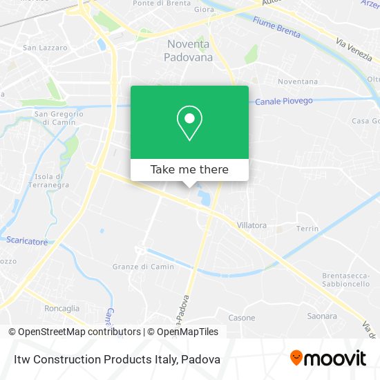 Itw Construction Products Italy map