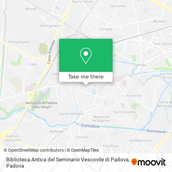 Biblioteca Antica del Seminario Vescovile di Padova map
