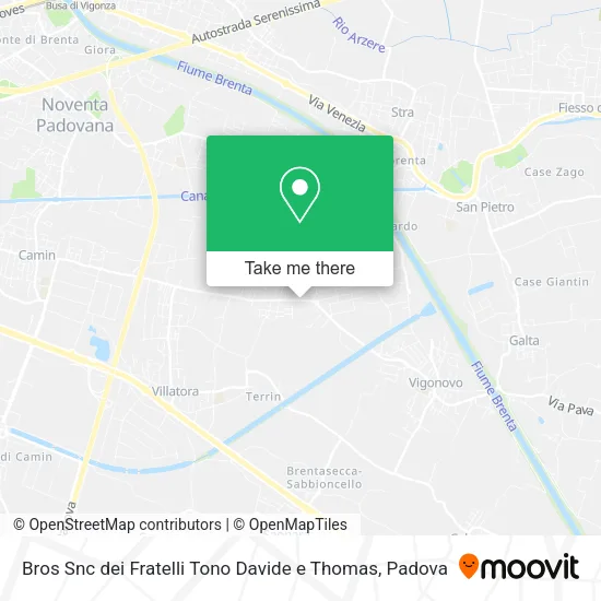 Bros Snc dei Fratelli Tono Davide e Thomas map